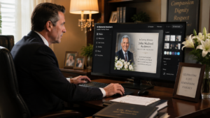 Funeral director using AI technology to create digital memorial tribute
