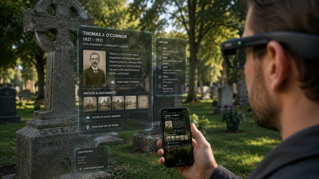 Augmented reality technology displaying digital information