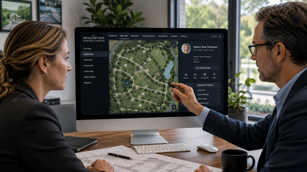 Technology specialists developing smart cemetery and connected memorial systems